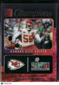 Frank Clark 2024 Panini Clearly Donruss Champions SSP Kansas City Chiefs