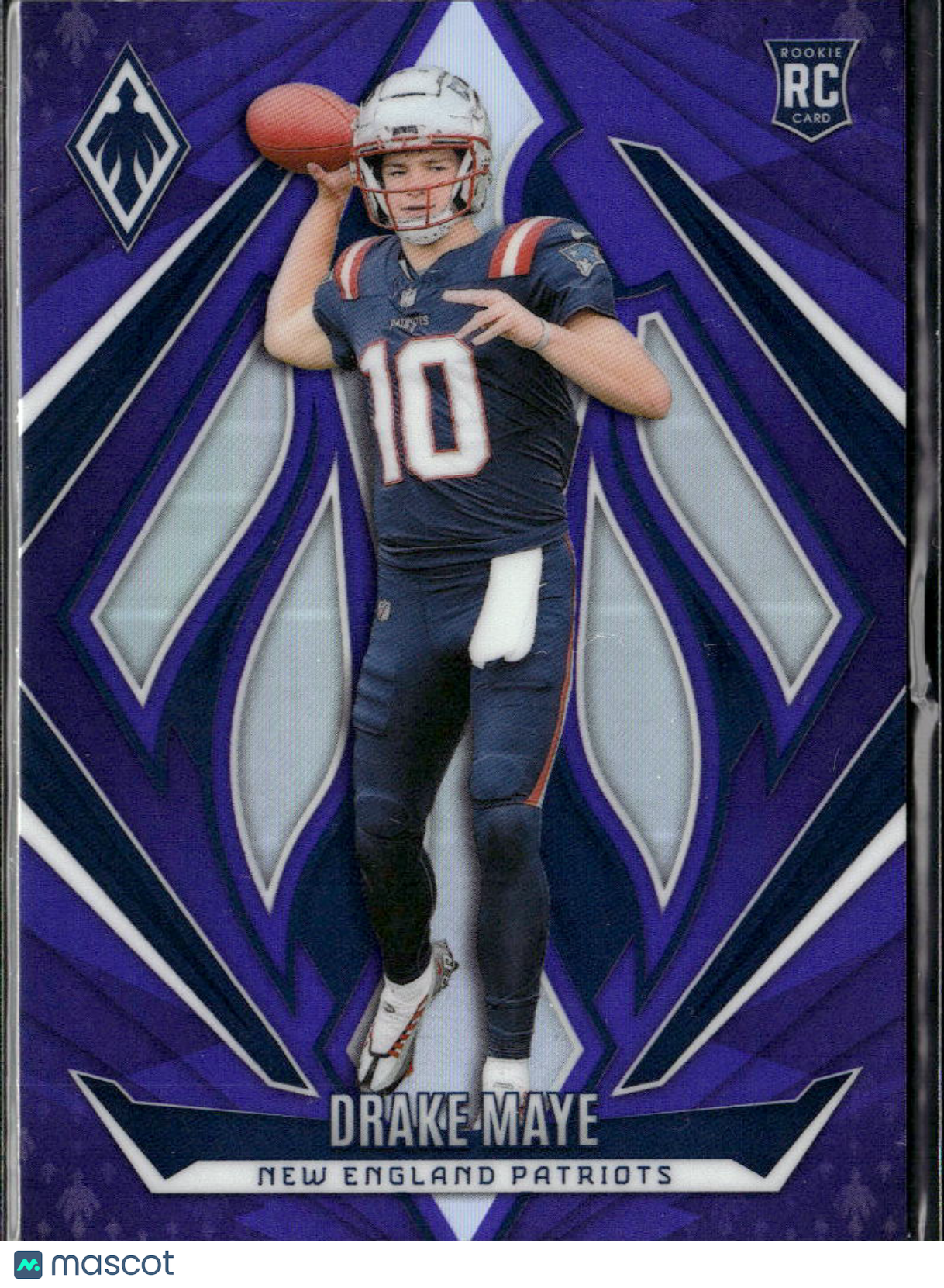 Drake Maye 2025 Phoenix RC Purple Rookie New England Patriots