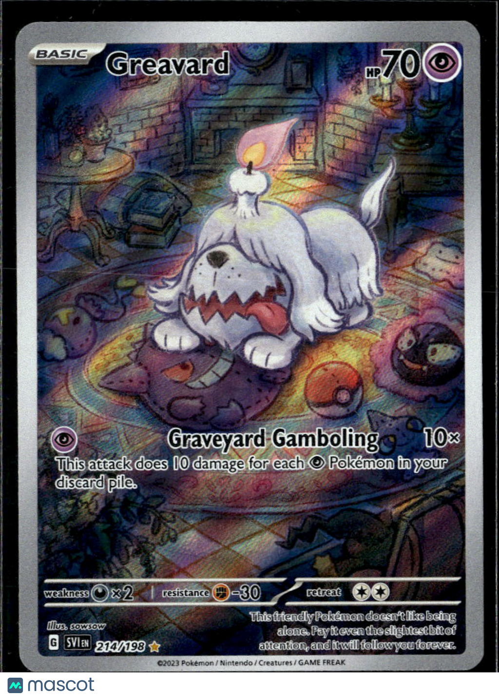 Greavard 2023 Scarlet & Violet Holo Secret Rare #214/198