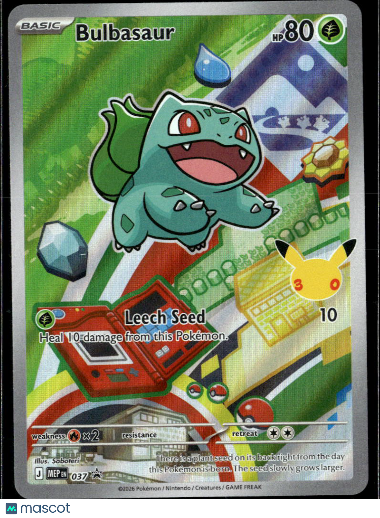 Bulbasaur 2026 Mega Evolution – Ascended Heroes Holo Illustration Rare #037