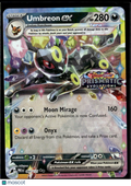 Umbreon EX 2025 Prismatic Evolutions Holo Double Rare RR #60/131