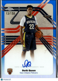 Derik Queen 2025 Topps Chrome Auto Autograph RC 13/150 New Orleans Pelicans