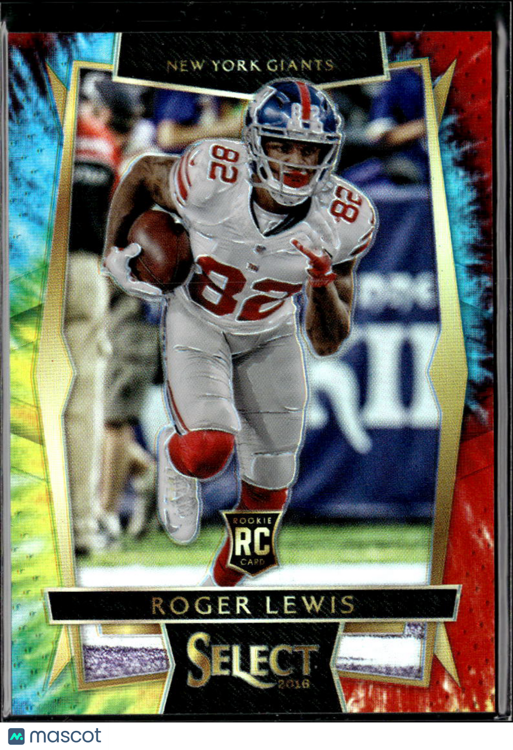 Roger Lewis 2017 Select RC Tie-Dye Prizm Rookie 9/25 New York Giants