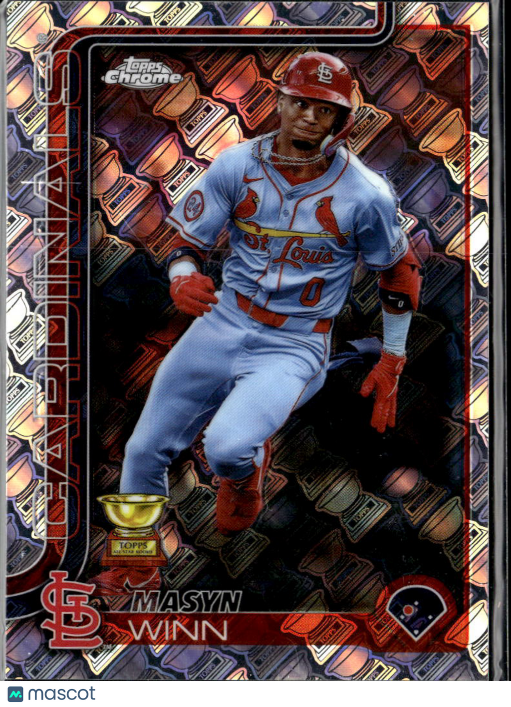 Masyn Winn 2025 Topps Chrome Rookie Cup Logo SSP SHORTPRINT St. Louis Cardinals