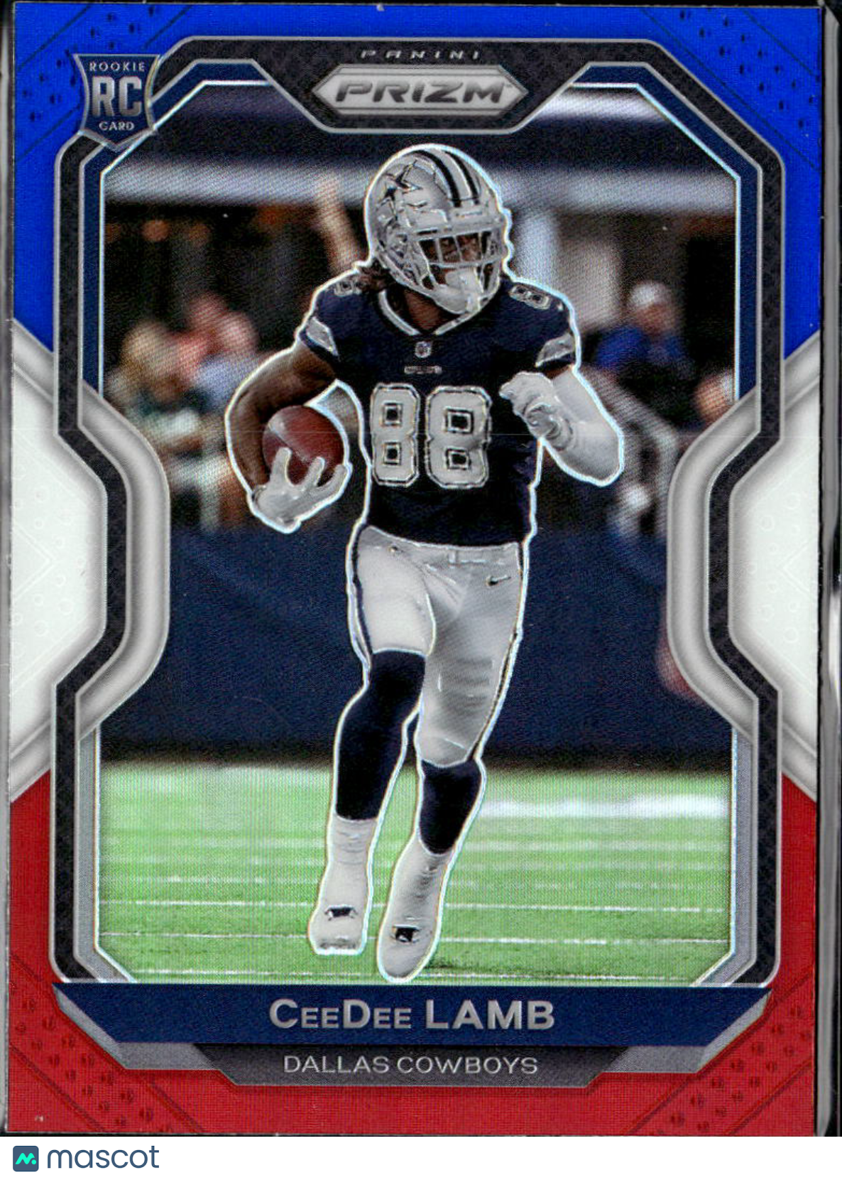 CeeDee Lamb 2020 Prizm RC Red White Blue Prizm Rookie Dallas Cowboys
