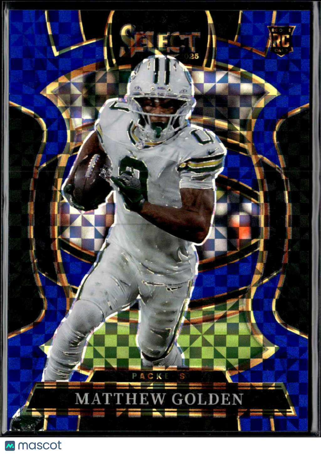 Matthew Golden 2025 Select Blue Prizm Rookie RC 186/249 Green Bay Packers