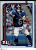 Jaxson Dart 2025 Topps Chrome RC Refractor New York Giants