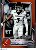 Cyrus Allen 2025 Bowman Chrome 1st Orange Refractor RC 5/25 Cincinnati Bearcats