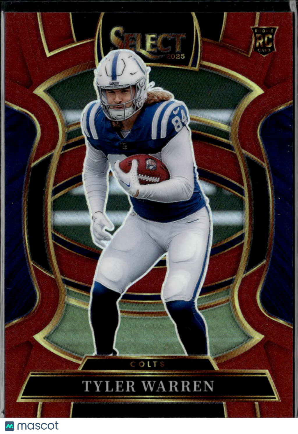 Tyler Warren 2025 Select Maroon Rookie RC Prizm 87/149 Indianapolis Colts