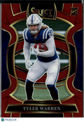 Tyler Warren 2025 Select Maroon Rookie RC Prizm 87/149 Indianapolis Colts