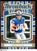 Isaac TeSlaa 2025 Donruss Throwback Studio RC Rookie 16/100 Detroit Lions