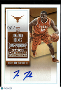 Jonathan Holmes 2015 Contenders Championship Auto Autograph 1/1 Texas Longhorns