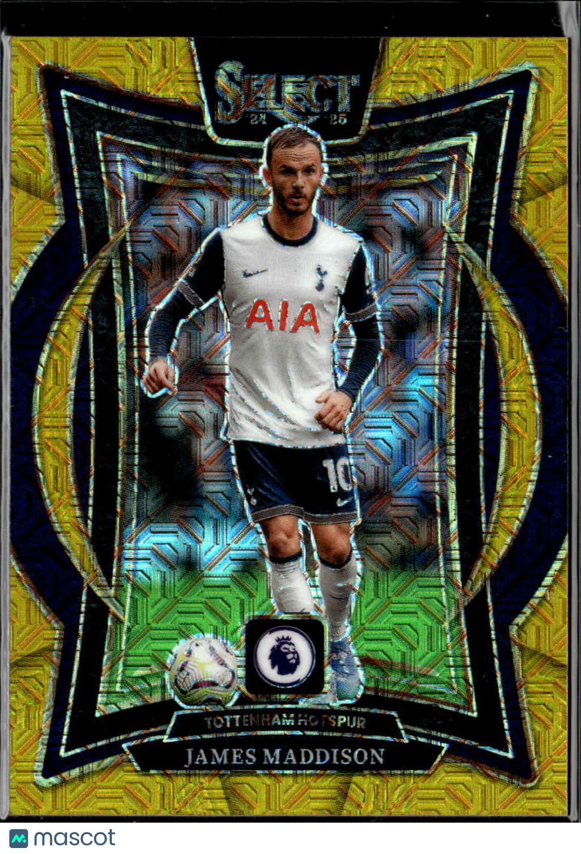 James Maddison 2025 Panini Select Prizm Terrace Gold Mojo /10 Tottenham Hotspur