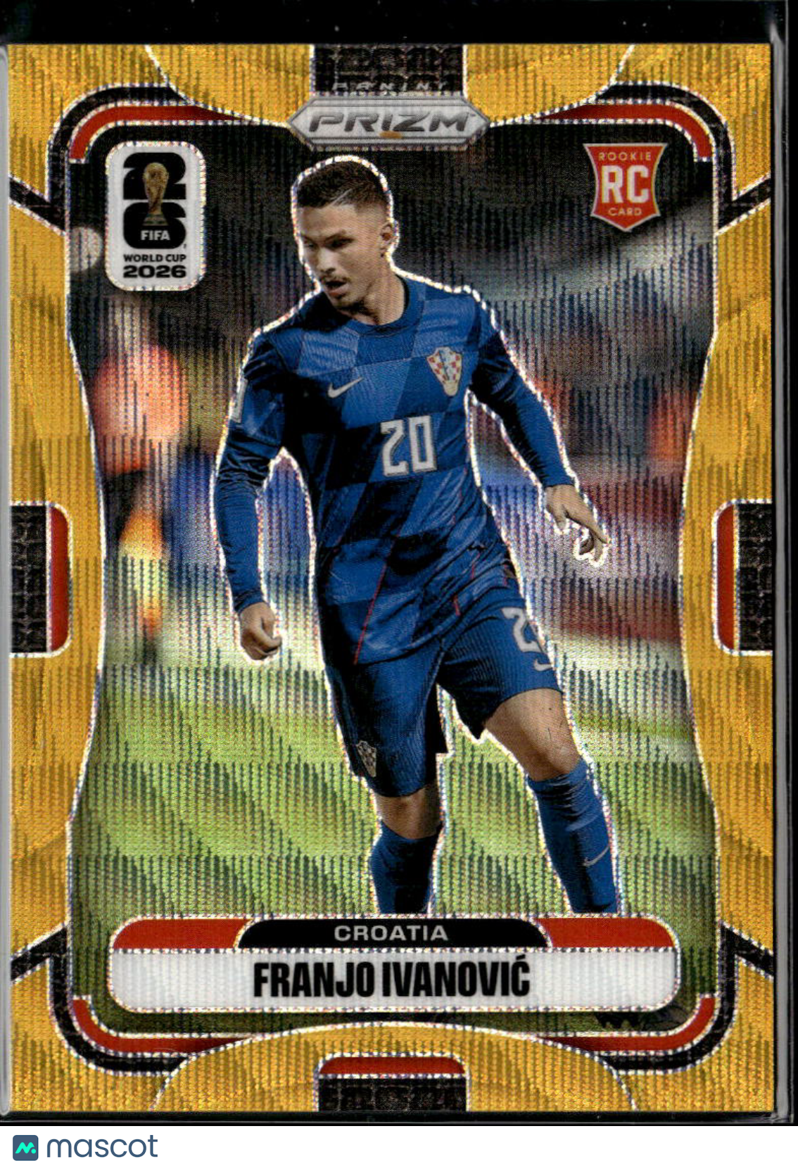 Franjo Ivanovic 2026 Panini Prizm FIFA World Cup GOLD Wave RC 10/10 Croatia