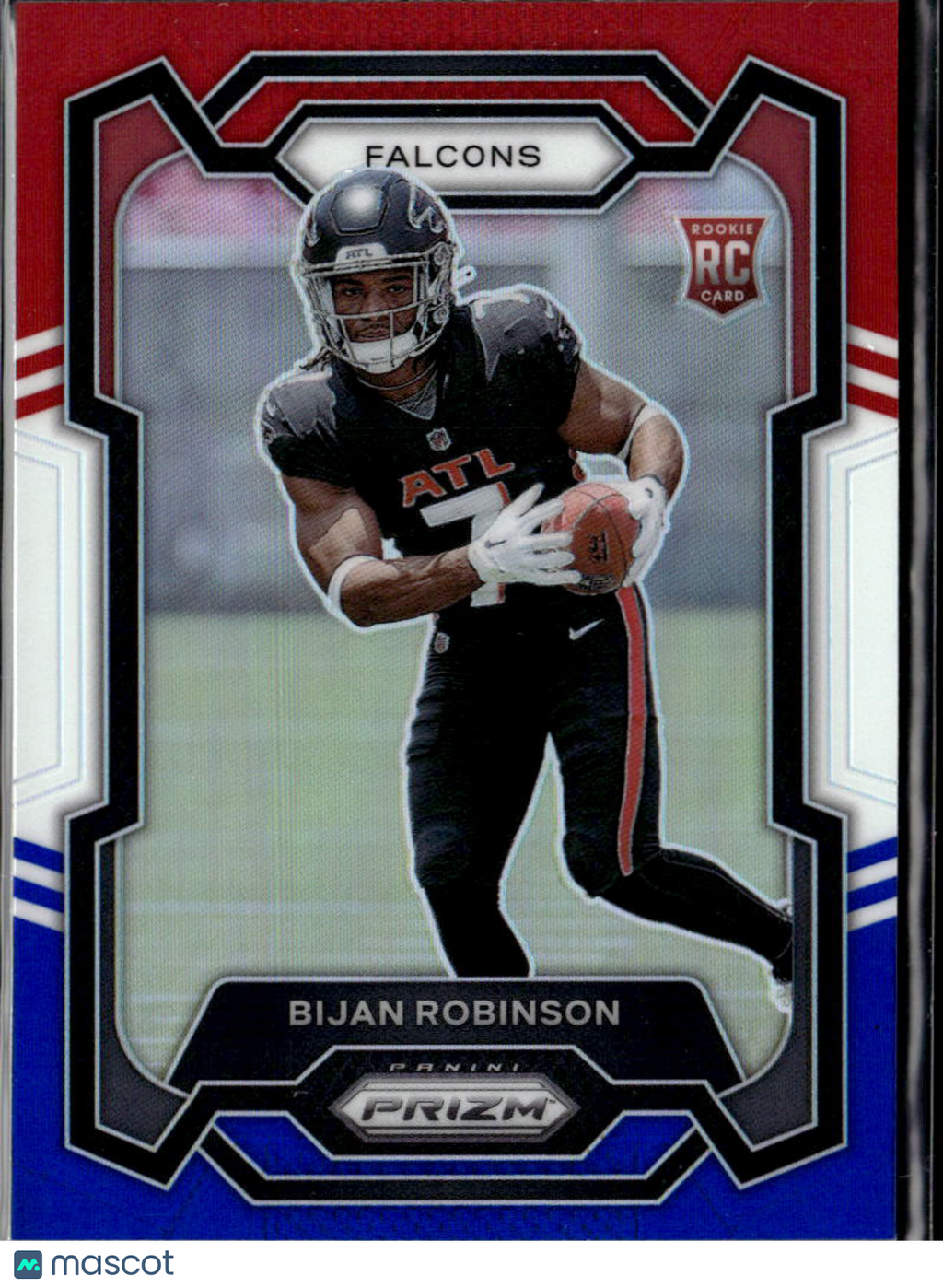 Bijan Robinson 2023 Prizm RC Red White Blue Prizm Rookie Atlanta Falcons