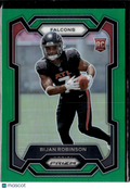 Bijan Robinson 2023 Prizm RC Green Prizm Rookie Atlanta Falcons