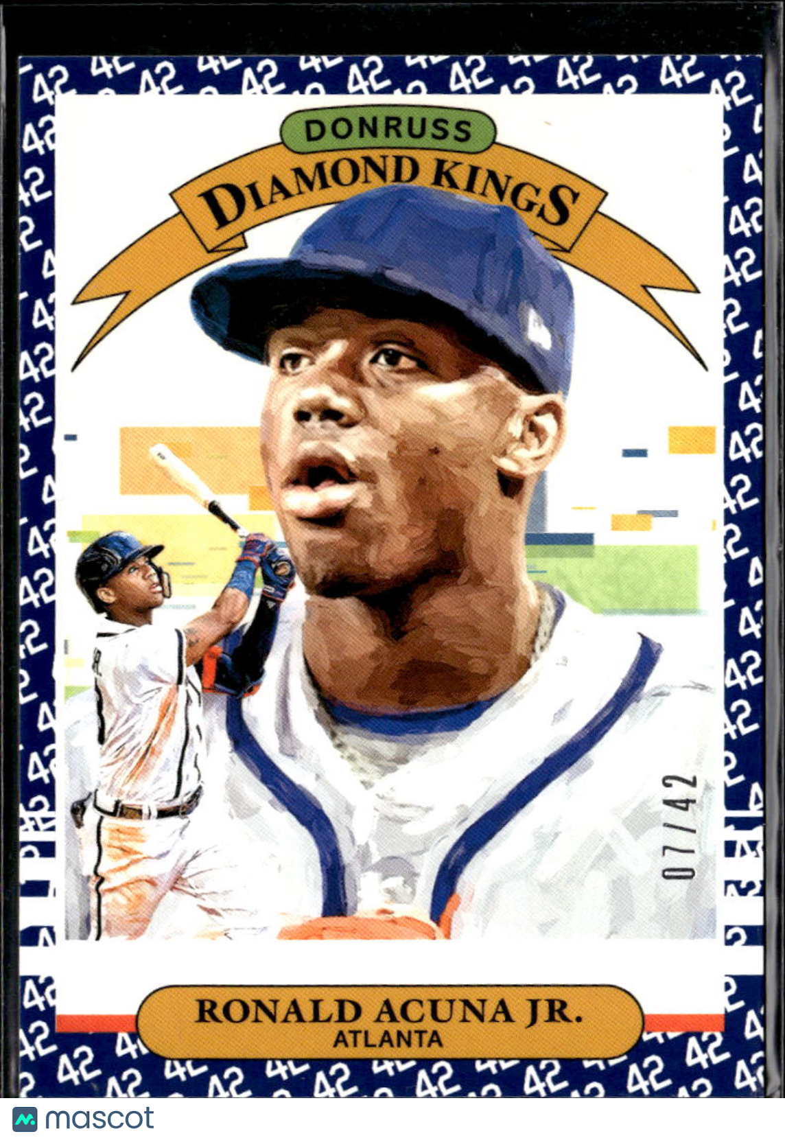 Ronald Acuna Jr. 2019 Donruss Diamond Kings Jackie Robinson Day 7/42 Braves