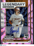 Reese Atwood 2025 Contenders Legendary Pink Auto Autograph /99 Texas Longhorns