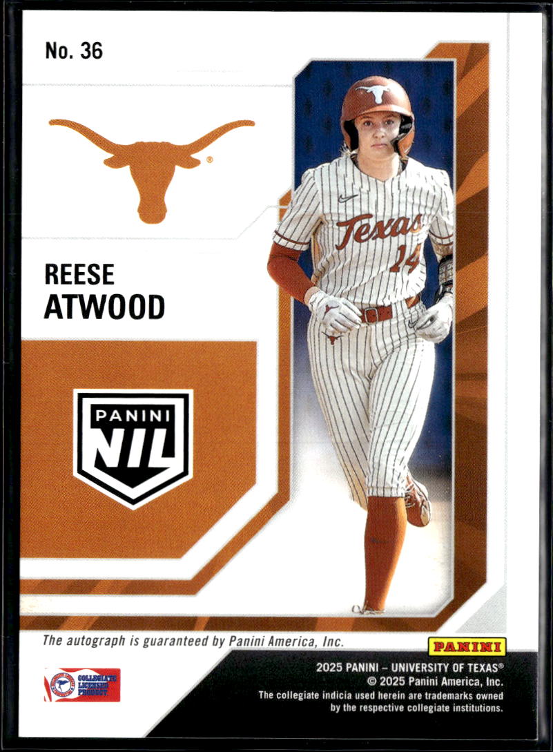 Reese Atwood 2025 Contenders Legendary Pink Auto Autograph /99 Texas Longhorns