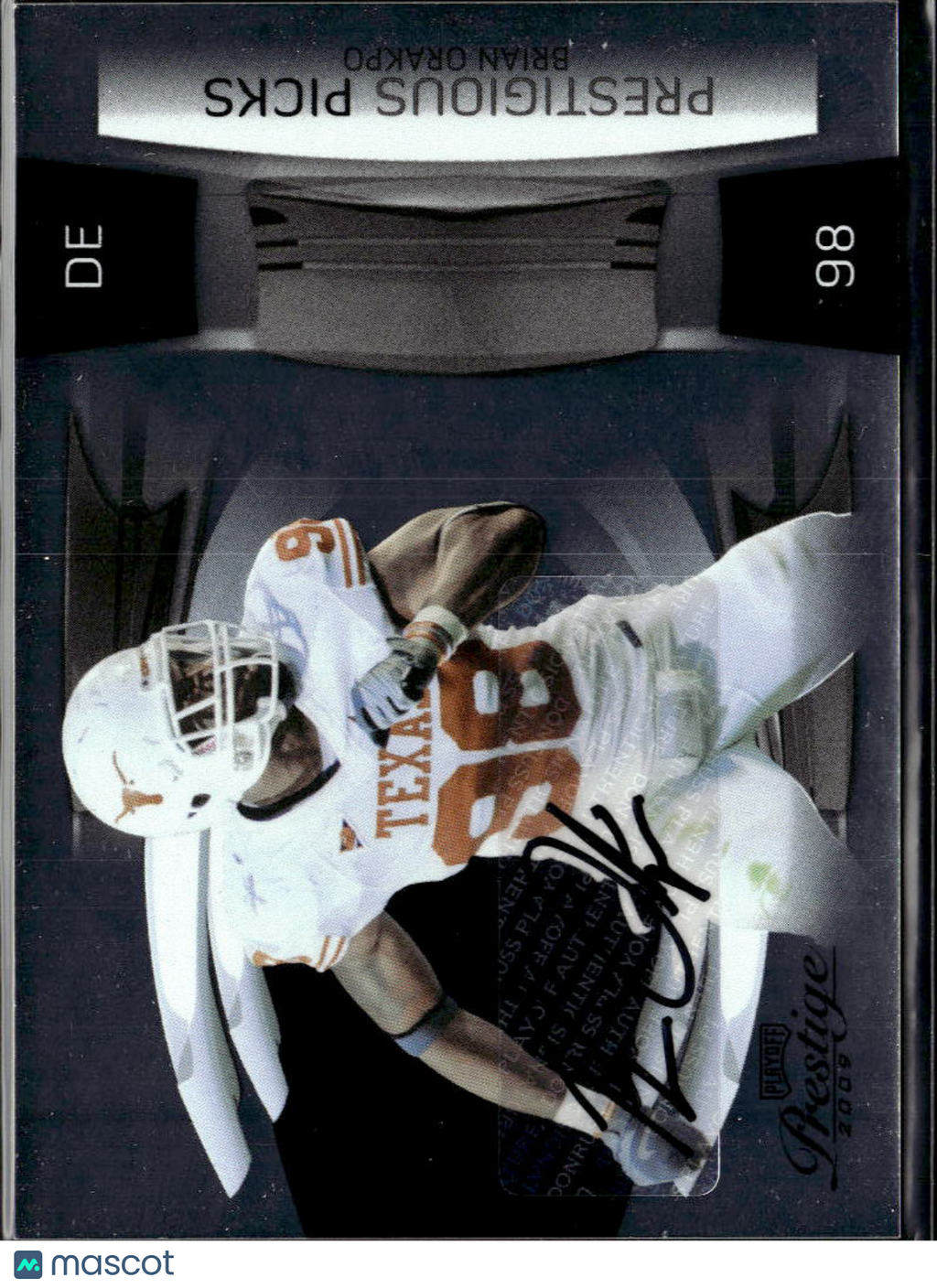 Brian Orakpo 2009  Prestige Prestigious Auto Autograph RC 31/100 Texas Longhorns