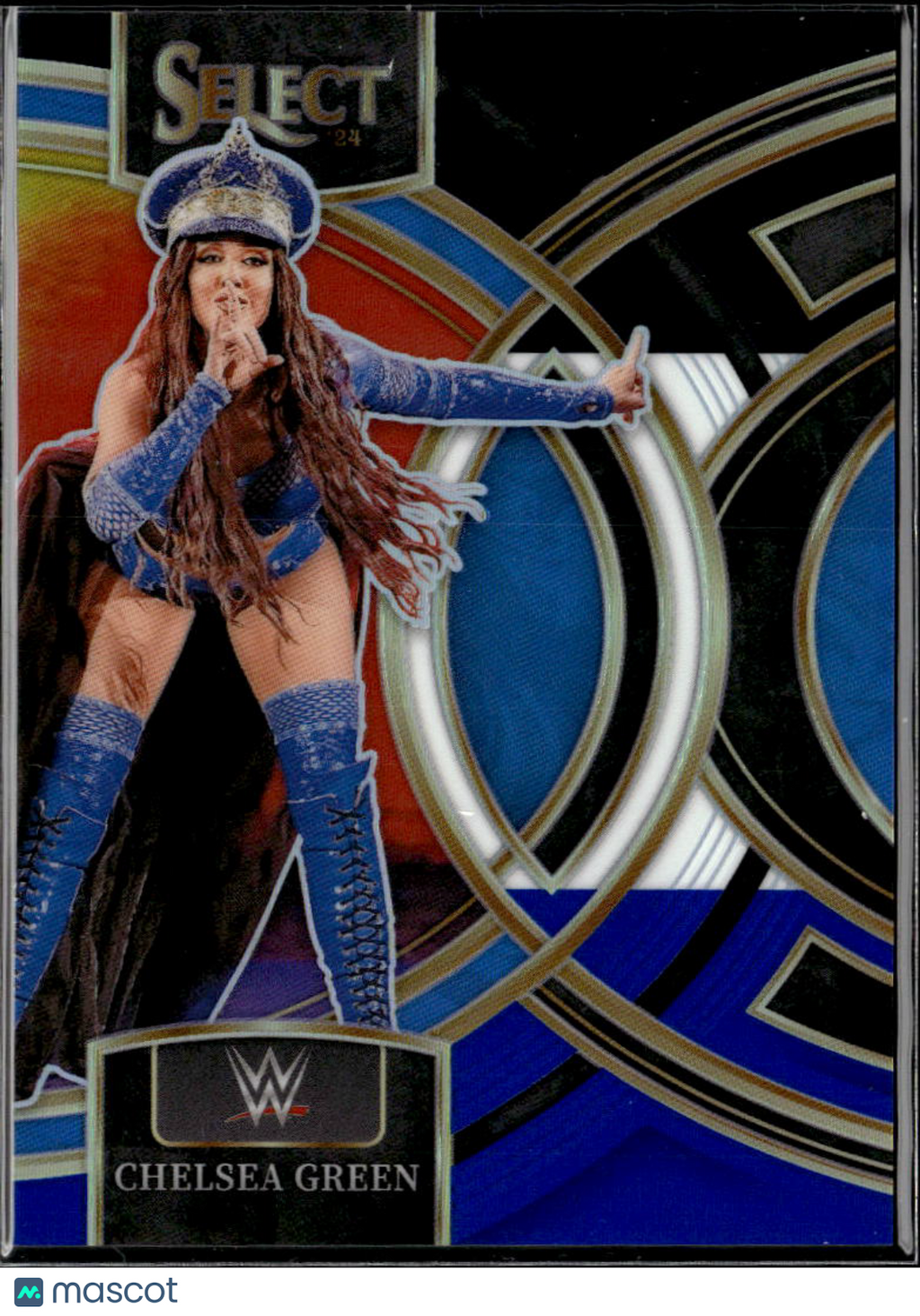 Chelsea Green 2024 Select WWE Black White Blue Prizm 262/299 SmackDown