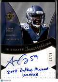 Aaron Curry 2009 Upper Deck Ultimate Inscription Auto Autograph 17/20 Seahawks