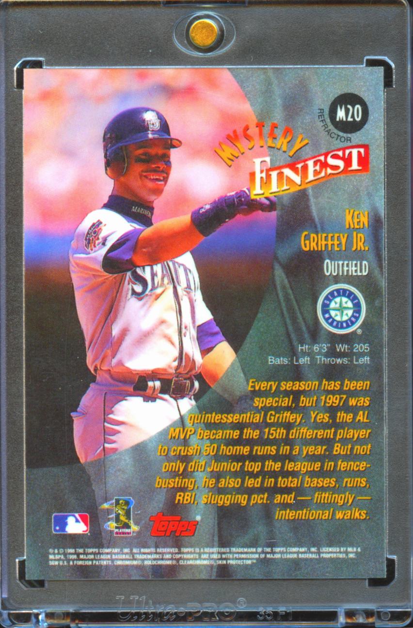 Ken Griffey Jr. 1998 Topps Mystery Finest Refractor #M20 Seattle Mariners