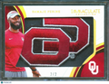 Samaje Perine 2017 Immaculate LOGO Patch Cap Rookie RC 2/2 Oklahoma Sooners