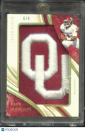 Jalen Hurts 2020 Immaculate Cap Patch LOGO RC Rookie 6/9 Oklahoma Sooners