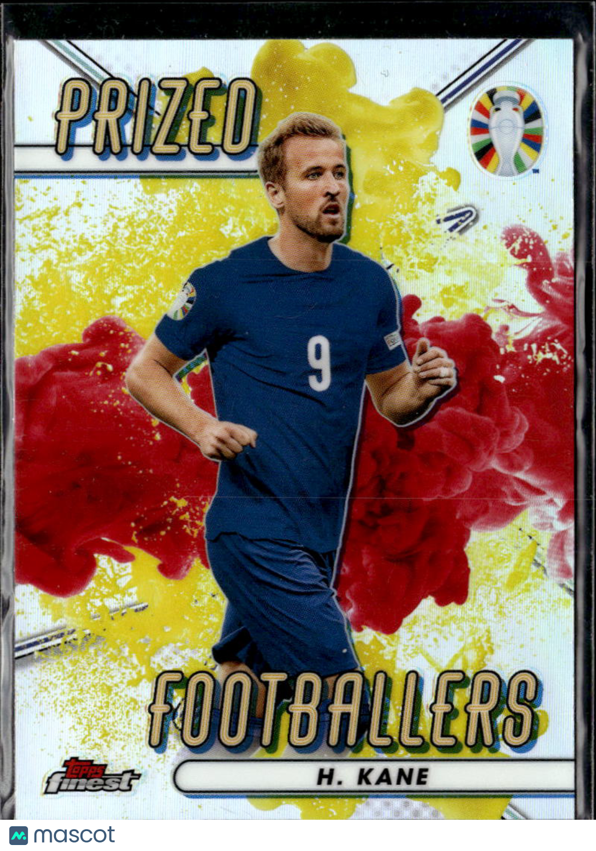 Harry Kane 2024 Topps Finest Road to UEFA Red Yellow Prized Footballers England
