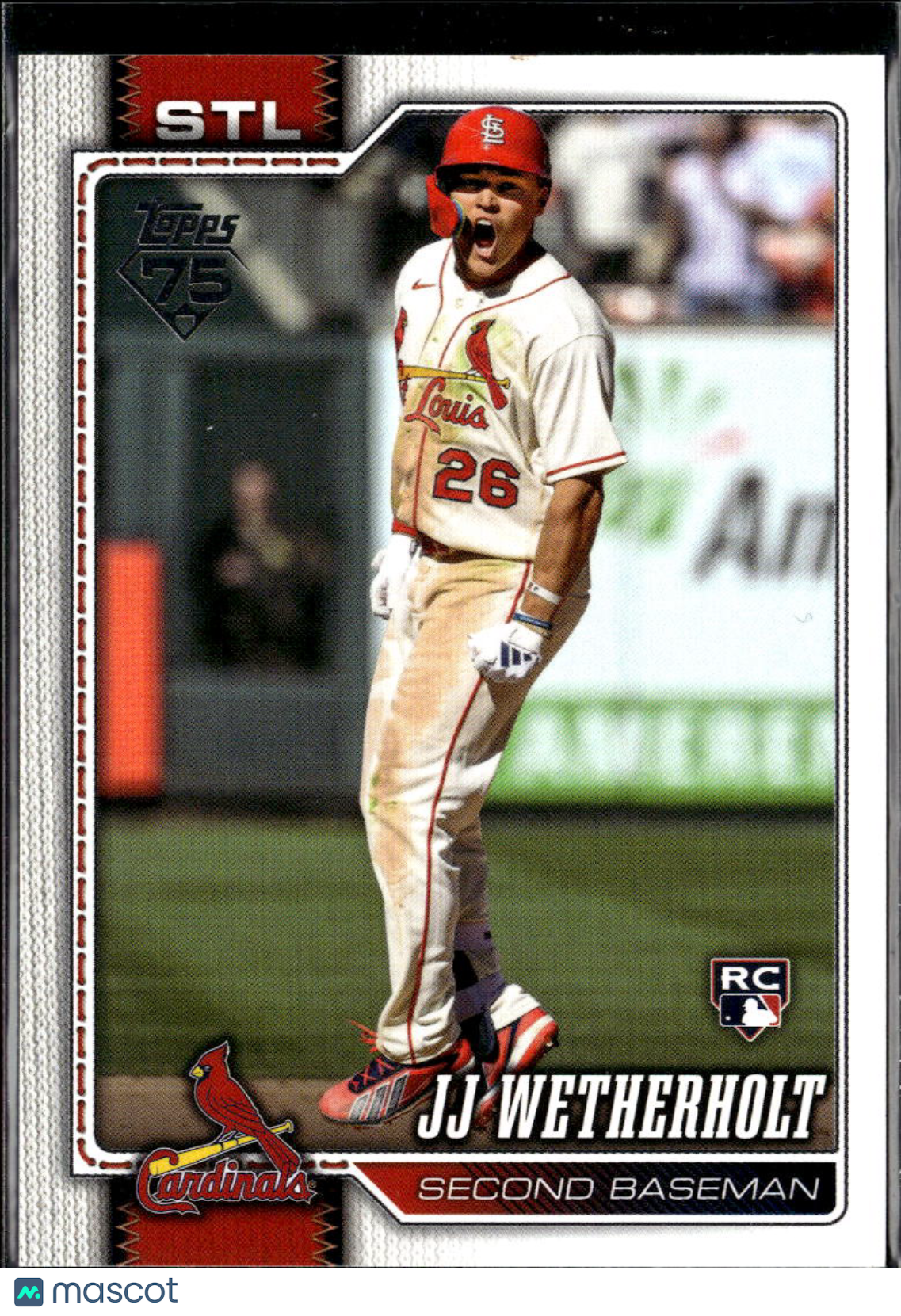 JJ Wetherholt 2026 Topps Series Two Image Variation SSP RC St. Louis Cardinals