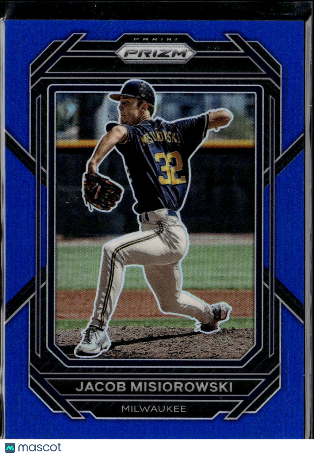 Jacob Misiorowski 2023 Prizm Blue Prizm Rookie RC 101/149 Milwaukee Brewers