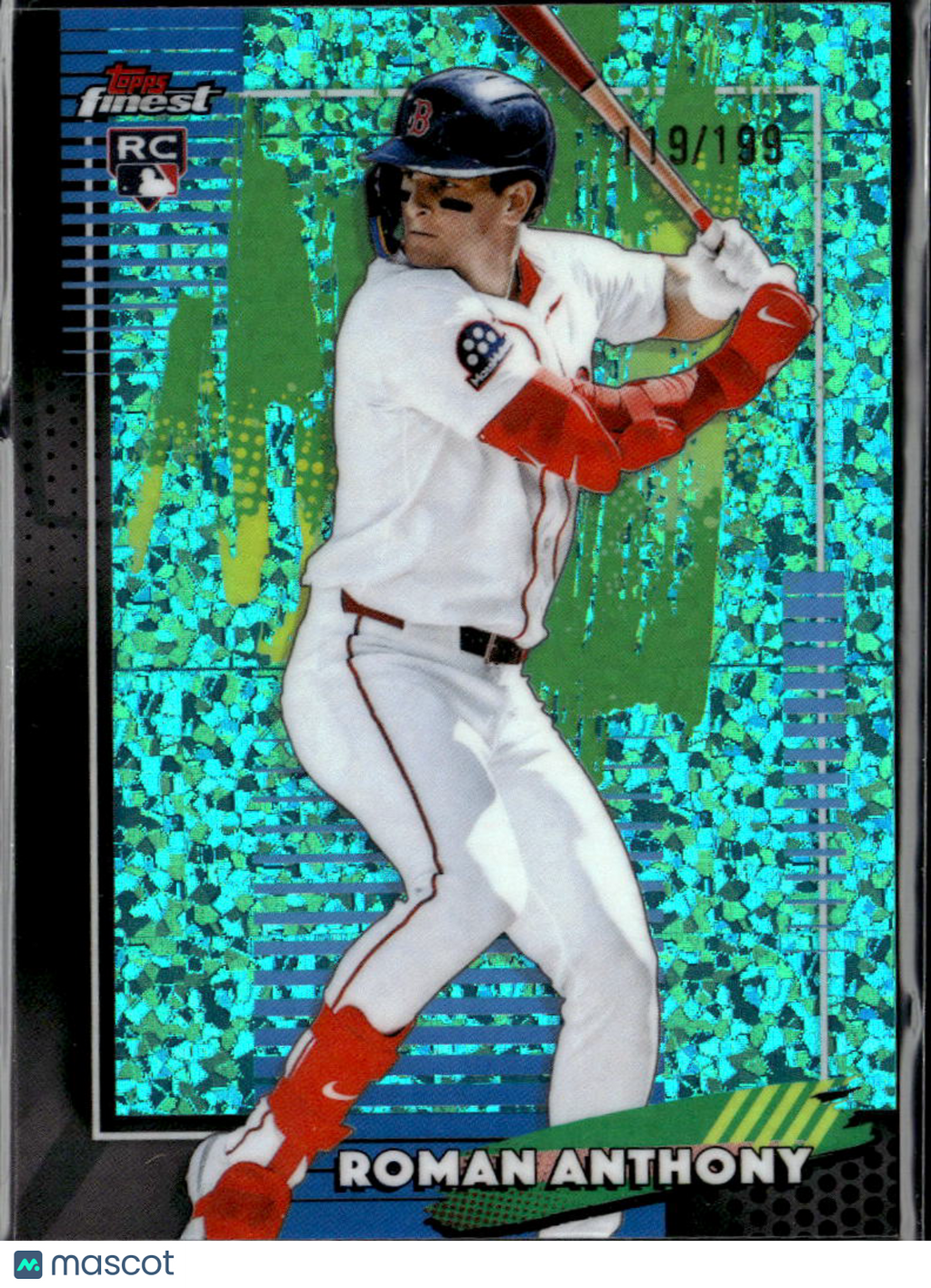 Roman Anthony 2026 Topps Finest RC Aqua Shimmer /199 Boston Red Sox