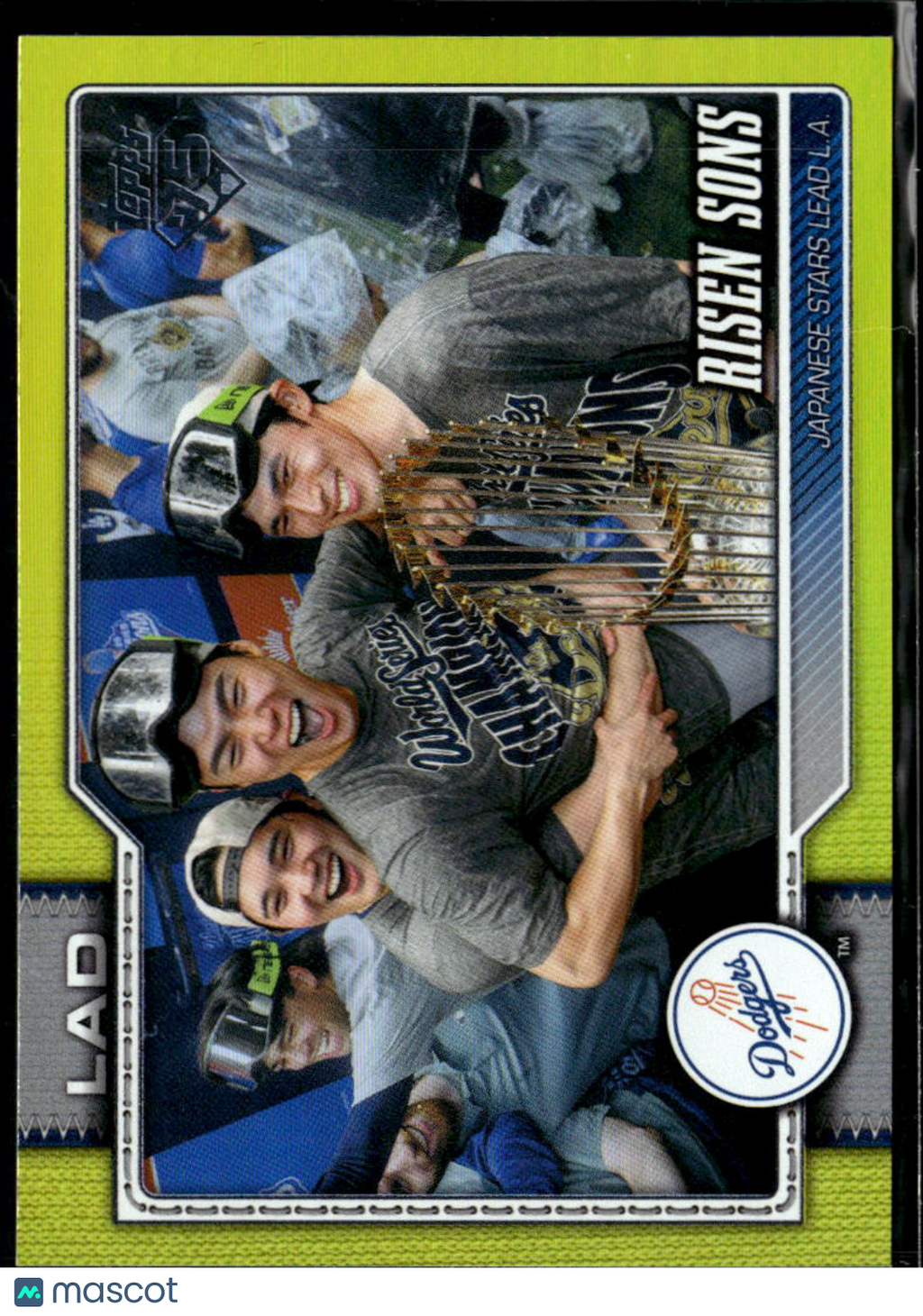 Shohei Ohtani / Yamamoto / Sasaki 2026 Topps Risen Sons Yellow /399 Dodgers