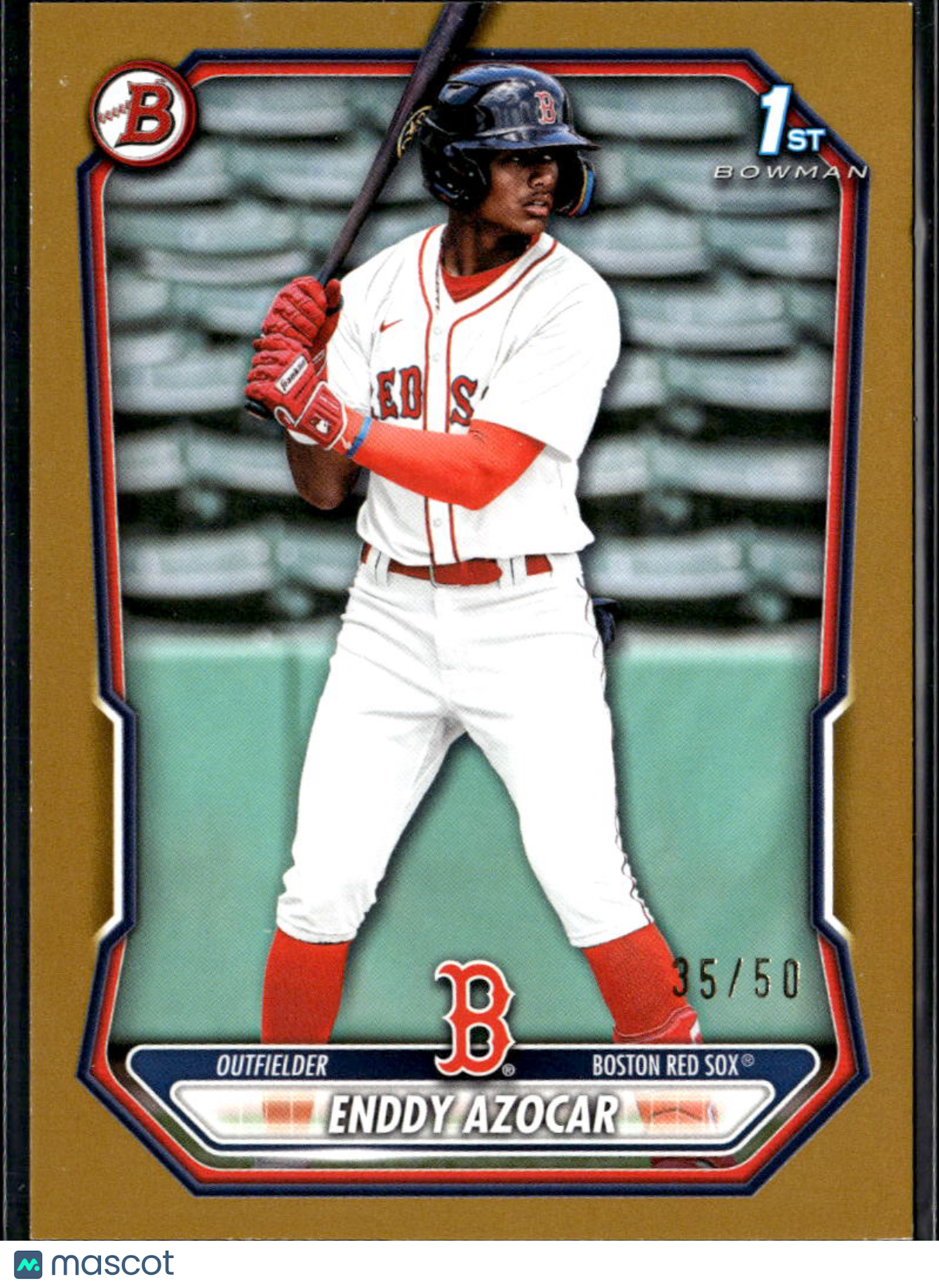 Enddy Azocar 2026 Bowman 1st GOLD Rookie RC 35/50 Boston Red Sox