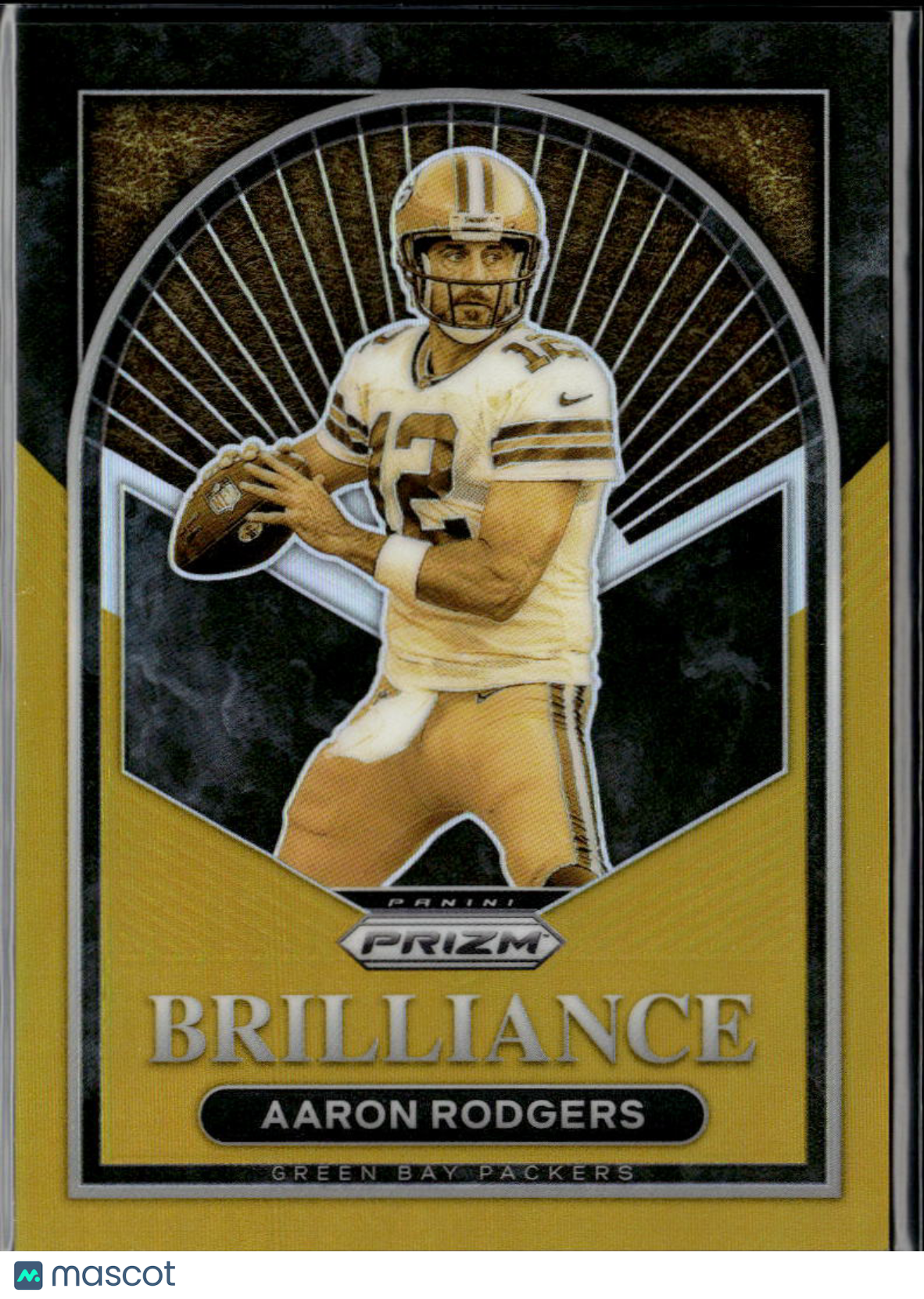 Aaron Rodgers 2023 Prizm Brilliance GOLD Prizm /10 Green Bay Packers