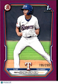 Seong-Jun Kim 2026 Bowman 1st Fuchsia Rookie RC 196/299 Texas Rangers