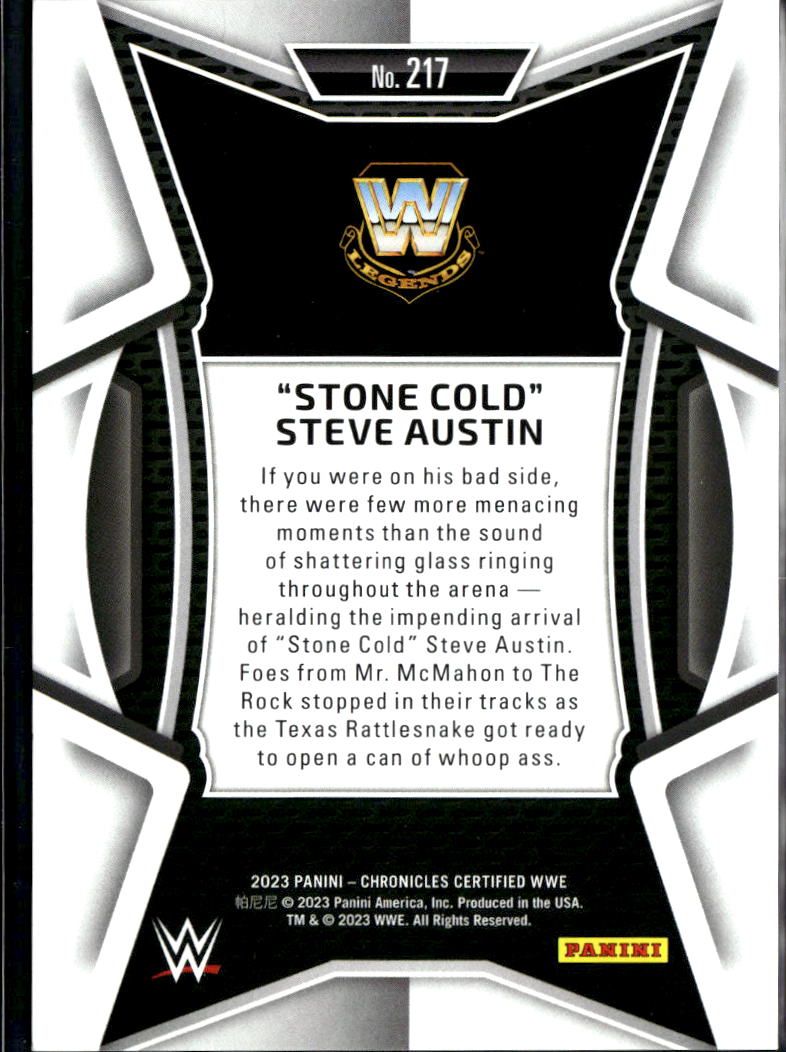 Stone Cold Steve Austin 2023 Certified Mirror Blue 99/99 WWE Legends