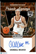 Chendall Weaver 2025 Contenders Private Signings Auto Autograph Texas Longhorns