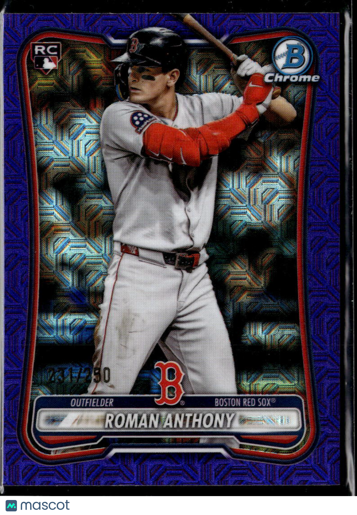 Roman Anthony 2023 Bowman Chrome Mosaic RC Blue /250 Boston Red Sox