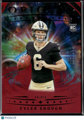 Tyler Shough 2025 Origins Red Rookie RC 160/299 New Orleans Saints