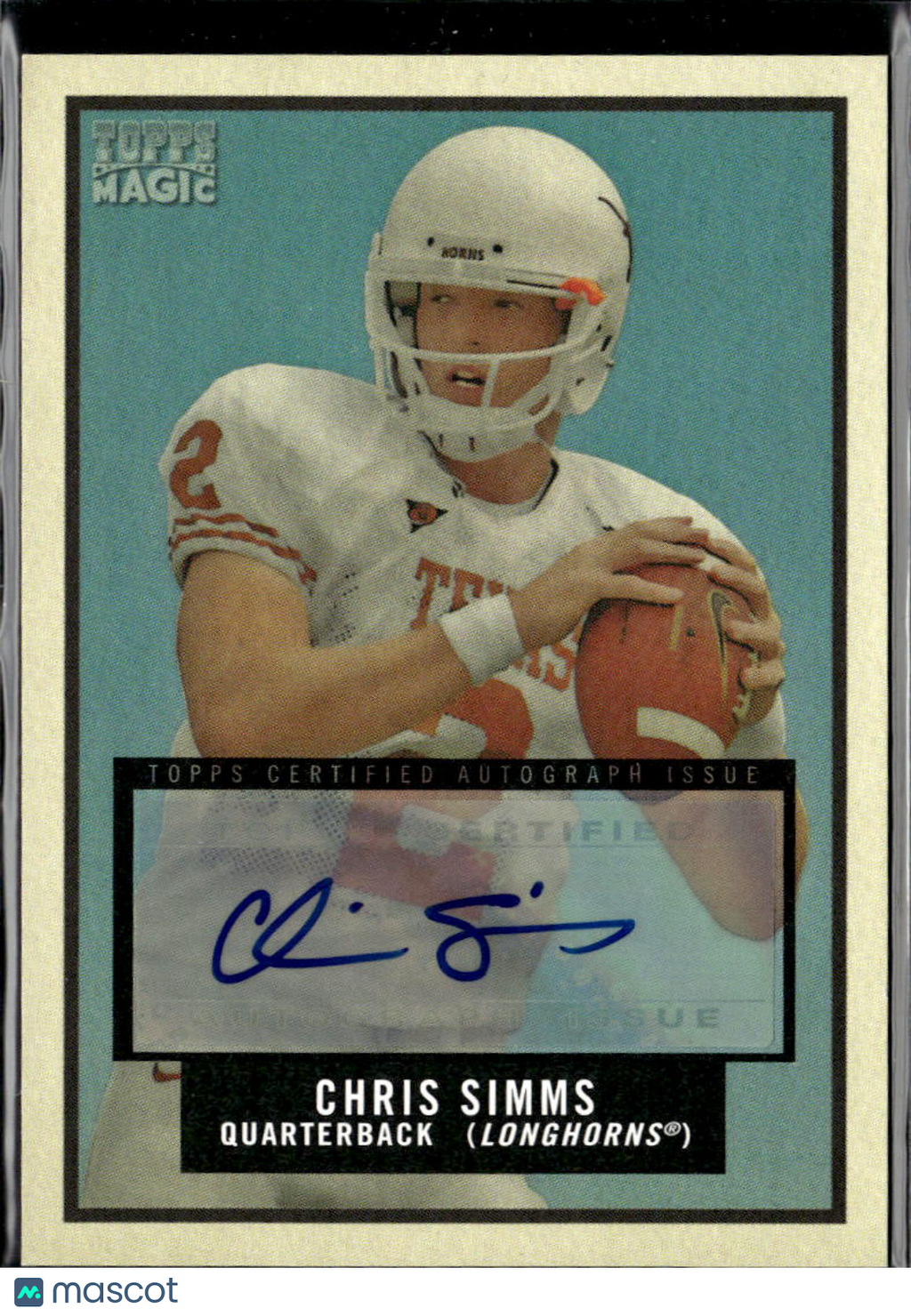 Chris Simms 2009 Topps Magic Auto Autograph SSP Texas Longhorns