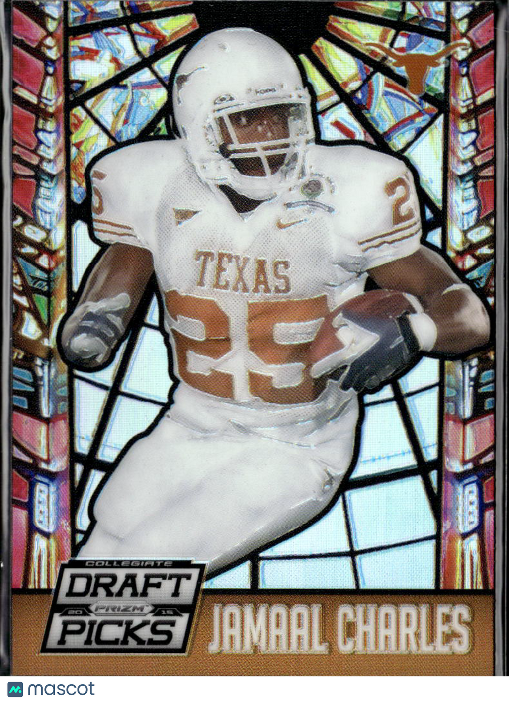 Jamaal Charles 2015 Prizm Draft Picks Stained Glass SSP Texas Longhorns