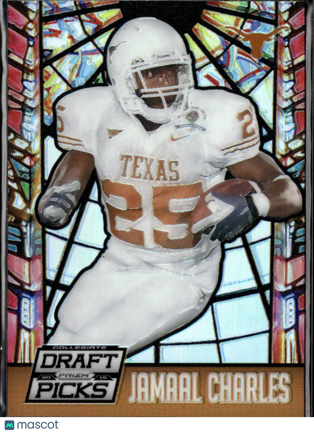 Jamaal Charles 2015 Prizm Draft Picks Stained Glass SSP Texas Longhorns