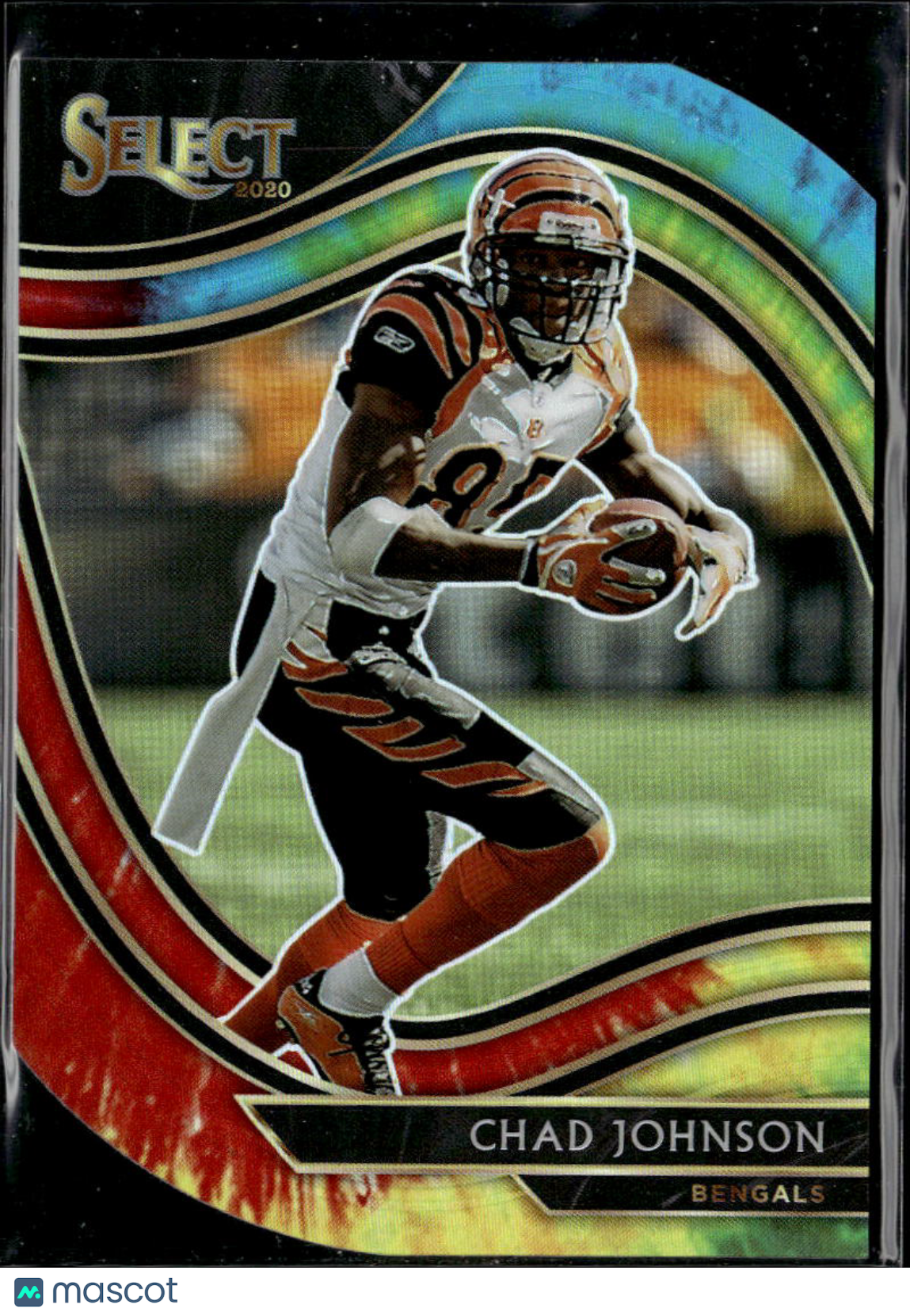 Chad Johnson 2021 Select Field Level Tie-Dye Prizm 19/25 Cincinnati Bengals