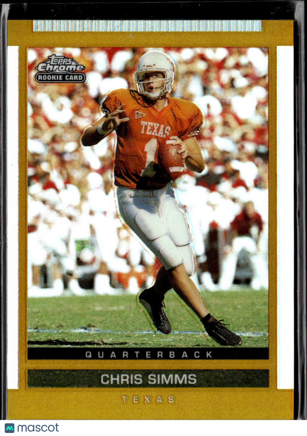 Chris Simms 2003 Topps Chrome DPP GOLD Refractor RC Texas Longhorns