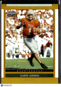 Chris Simms 2003 Topps Chrome DPP GOLD Refractor RC Texas Longhorns