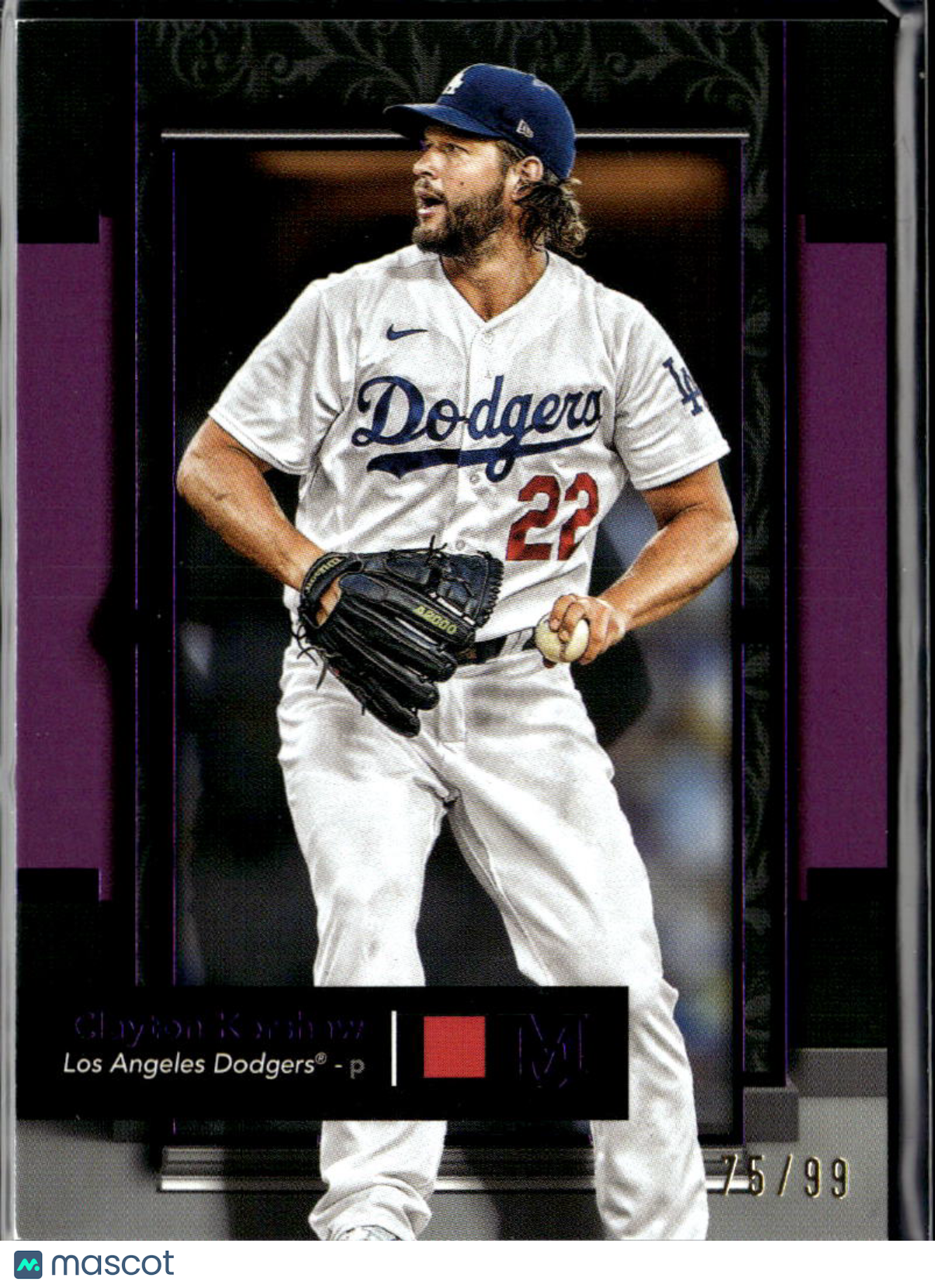 Clayton Kershaw 2024 Museum Collection Purple 75/99 Los Angeles Dodgers
