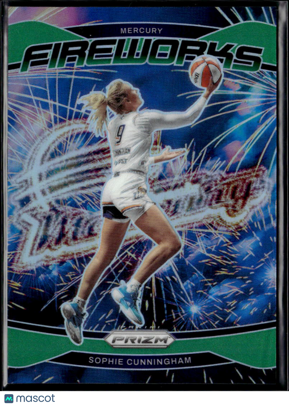 Sophie Cunningham 2024 Prizm WNBA Fireworks Green Prizm Phoenix Mercury