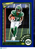 Garrett Wilson 2022 Classics Blue Rookie RC 117/125 New York Jets
